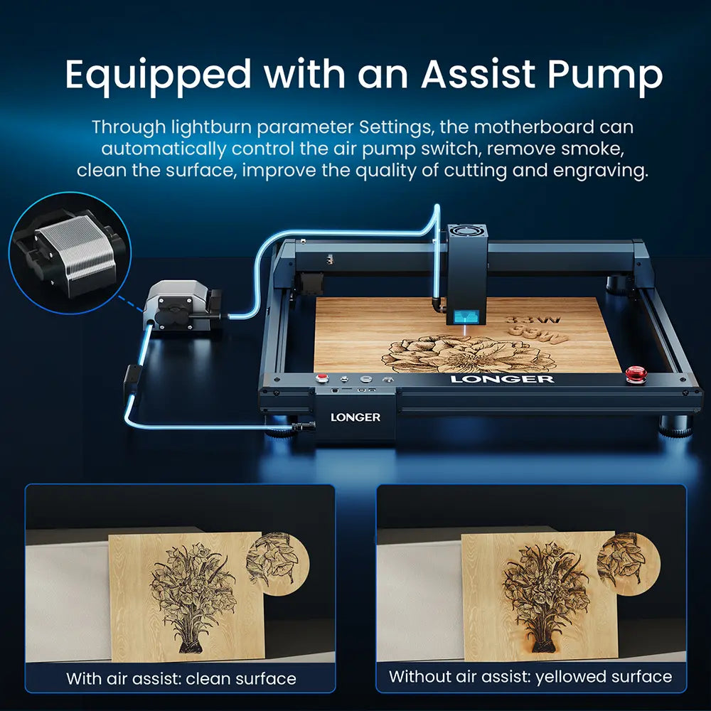 Longer B1 20W/30W/40W Laser Engraving & Cutting Machine