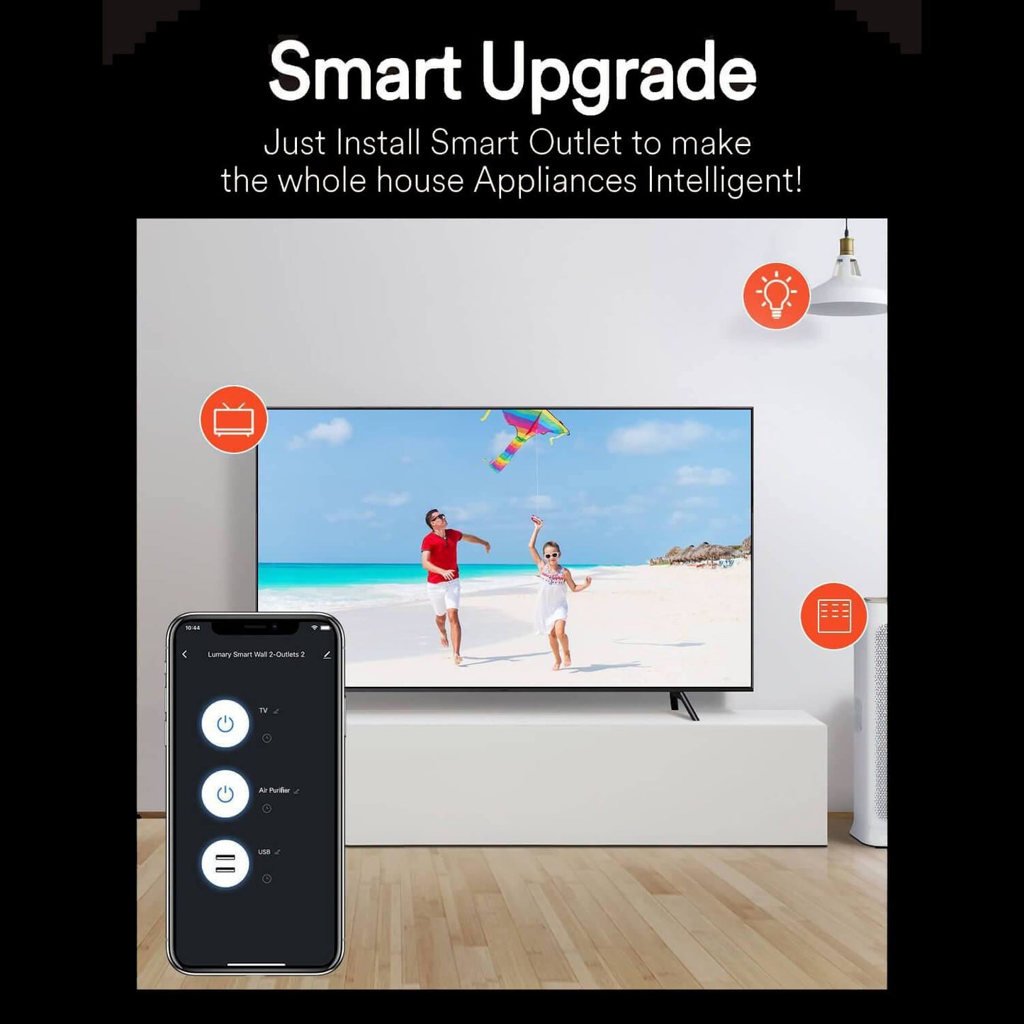 Lumary Smart Outlet USB in Wall Wi-Fi Socket (4PCS)