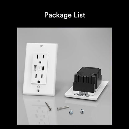 مقبس حائط ذكي من لوماري مزود بمنفذ USB من النوع A ومن النوع C مزود بشبكة واي فاي، 4 قطع
