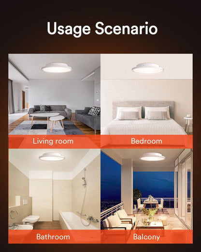 Lumary Wi-Fi Smart Ceiling Light With Ambient Light 24W 4PCS
