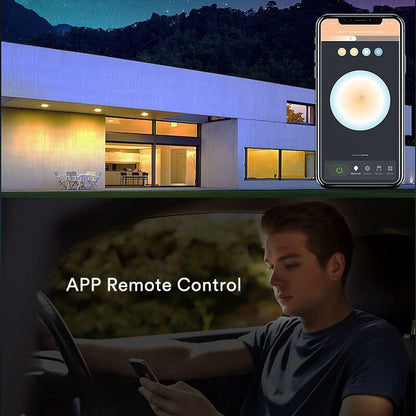 Lumary Wi-Fi Smart Recessed Can Light RGB LED Retrofit Downlight 4 inch