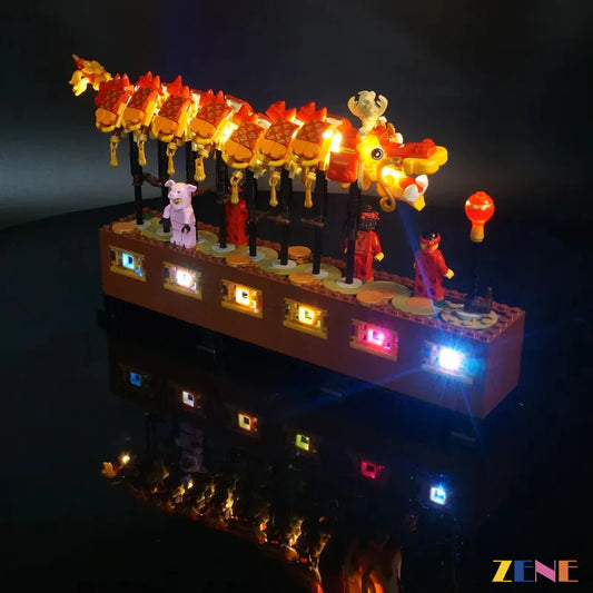 Kit de iluminación para LEGO Dragon Dance n.° 80102