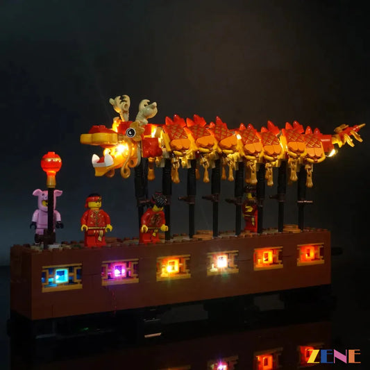 Kit de iluminación para LEGO Dragon Dance n.° 80102