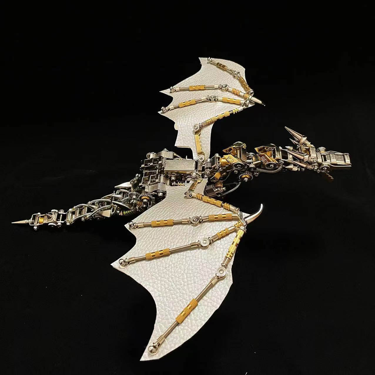 Kit de rompecabezas mecánico 3D de metal Fly Dragon con base 