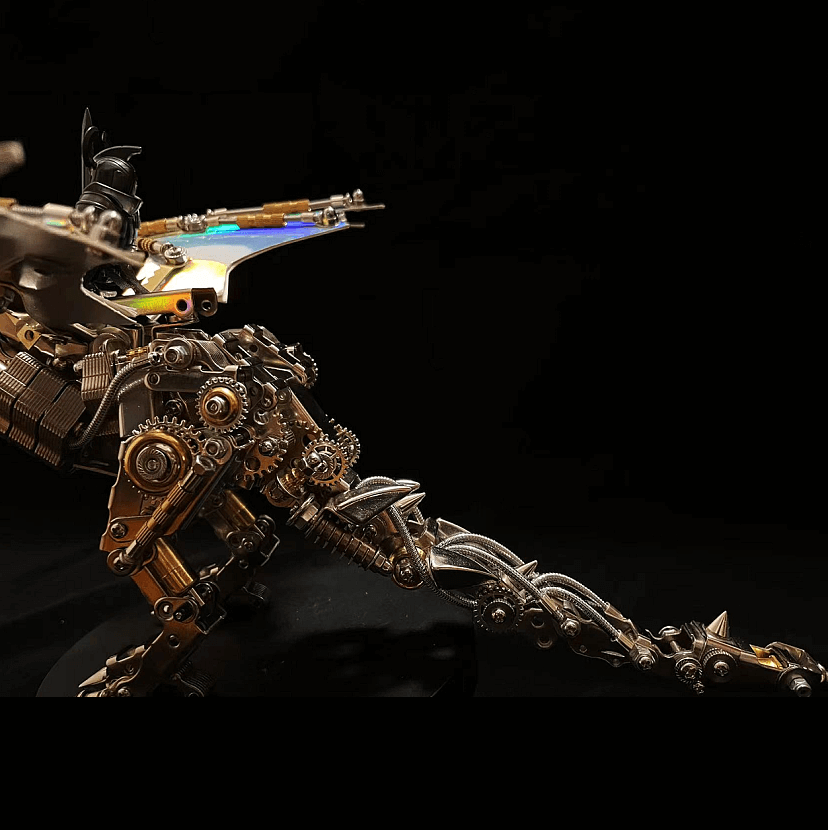 Kit de rompecabezas mecánico 3D de metal Fly Dragon con base 