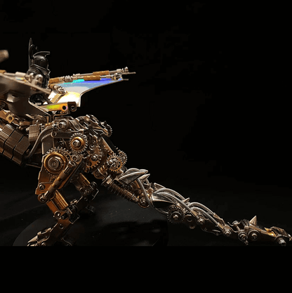 Kit de rompecabezas mecánico 3D de metal Fly Dragon con base 
