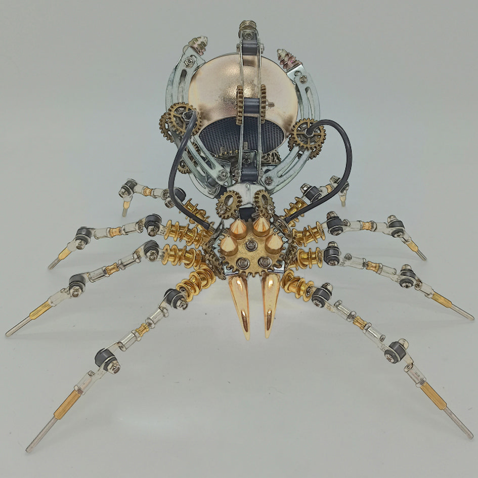 Kit de bricolaje de 512 piezas de araña de metal Steampunk con altavoz Bluetooth