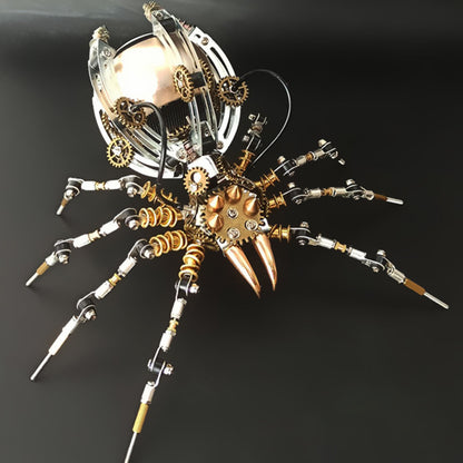 Kit de bricolaje de 512 piezas de araña de metal Steampunk con altavoz Bluetooth