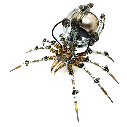 Kit de bricolaje de 512 piezas de araña de metal Steampunk con altavoz Bluetooth