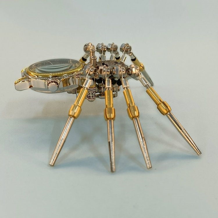 Kit de modelo de reloj de araña mecánico de metal 3D Steampunk para armar uno mismo