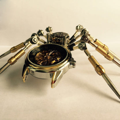 Kit de modelo de reloj de araña mecánico de metal 3D Steampunk para armar uno mismo