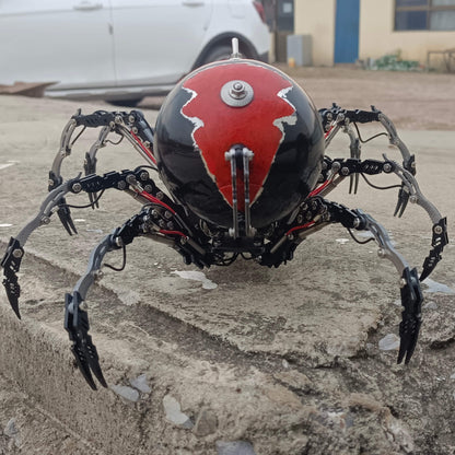 Kit de rompecabezas de metal Steampunk DIY de araña viuda negra trepadora, modelo grande