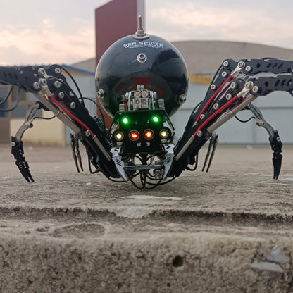 Kit de rompecabezas de metal Steampunk DIY de araña viuda negra trepadora, modelo grande