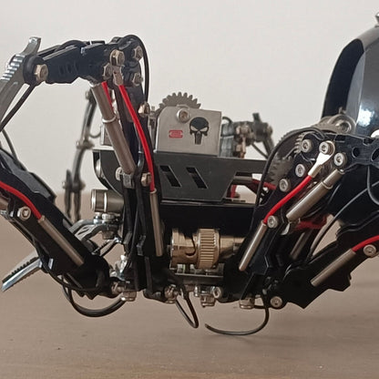 Kit de rompecabezas de metal Steampunk DIY de araña viuda negra trepadora, modelo grande