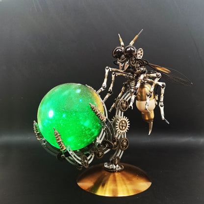 Kit de rompecabezas de modelo de escena múltiple 3D Steampunk Wasp con base