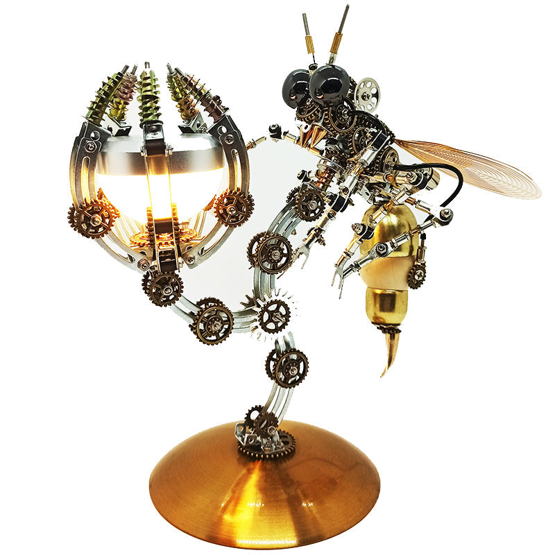 Kit de rompecabezas de modelo de escena múltiple 3D Steampunk Wasp con base