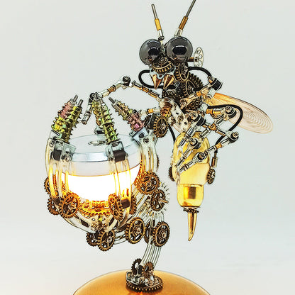 Kit de rompecabezas de modelo de escena múltiple 3D Steampunk Wasp con base