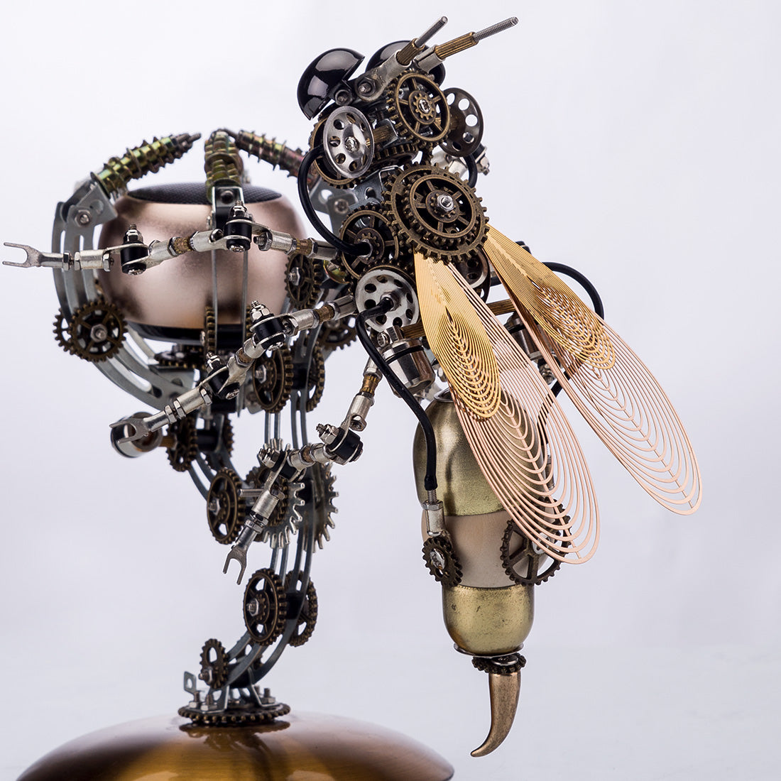 Kit de rompecabezas de modelo de escena múltiple 3D Steampunk Wasp con base