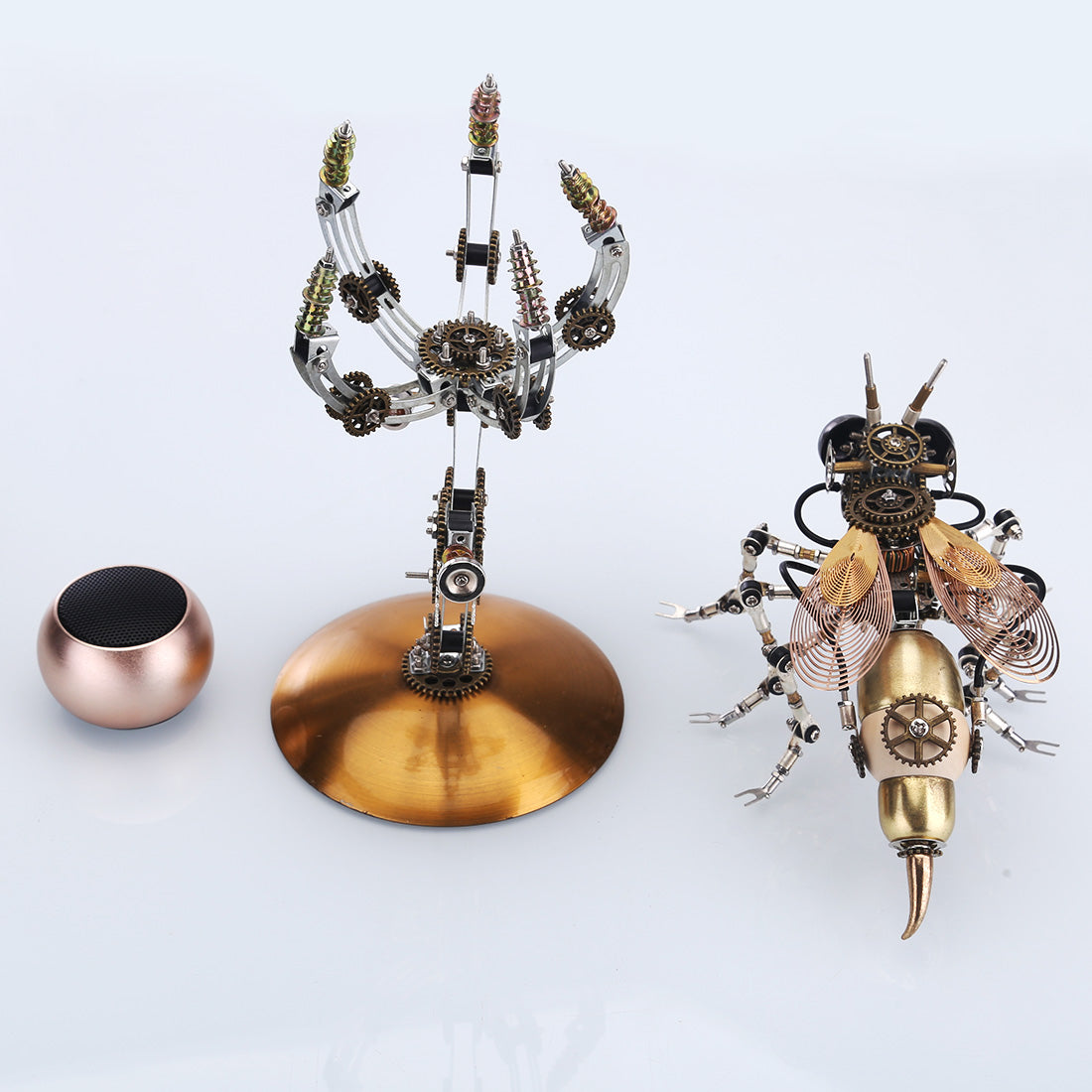 Kit de rompecabezas de modelo de escena múltiple 3D Steampunk Wasp con base