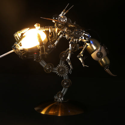 Kit de rompecabezas de modelo de escena múltiple 3D Steampunk Wasp con base