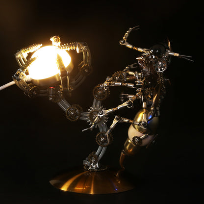 Kit de rompecabezas de modelo de escena múltiple 3D Steampunk Wasp con base
