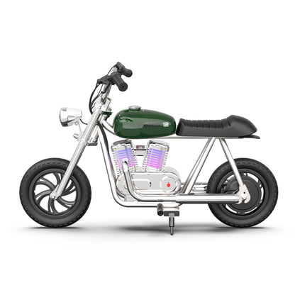 Mini Dirt Bike Electric Motorcycle for Kids with App, Lights, Smoke Effect, Speaker - Pioneer 12 Pro