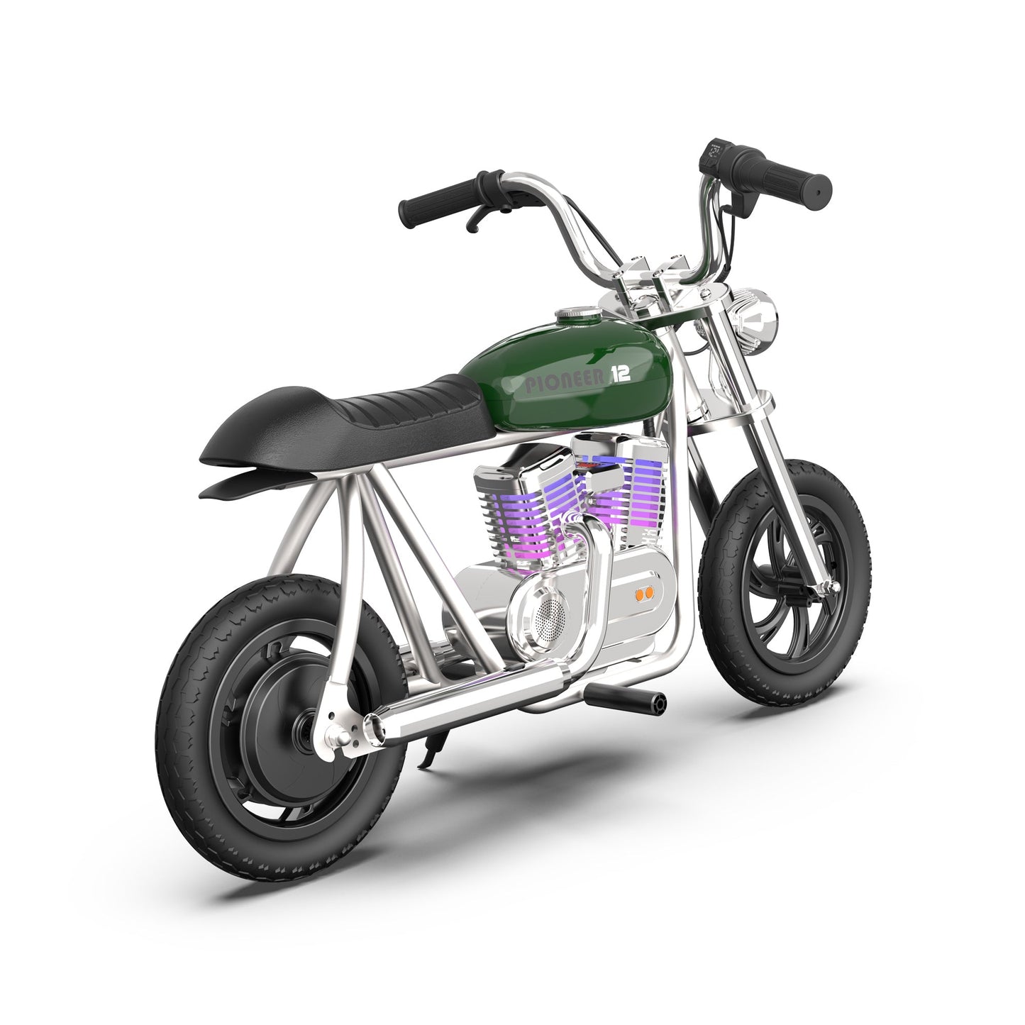 Mini Dirt Bike Electric Motorcycle for Kids with App, Lights, Smoke Effect, Speaker - Pioneer 12 Pro