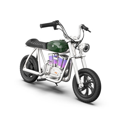 Mini Dirt Bike Electric Motorcycle for Kids with App, Lights, Smoke Effect, Speaker - Pioneer 12 Pro