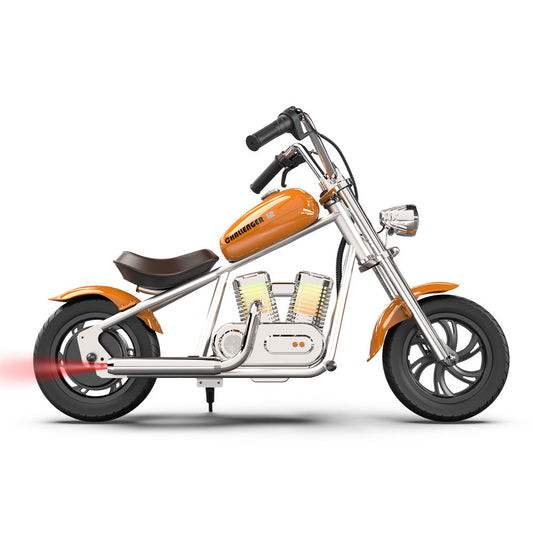 Mini Electric Dirt Bike Motorcycle for Kids with App, Speaker, Smoke, Lights - Challenger 12 Pro