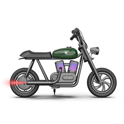 Mini Electric Dirt Bike Motorcycle for Kids with LED Lights, Smoke Effect, Speaker - Pioneer 12 Plus