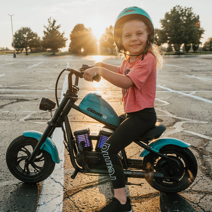Mini Motorcycle Electric Bike with Bluetooth Speaker and LED Lights for Kids - Cruiser 12 Plus