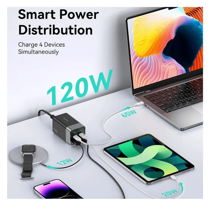 MOKiN 120W 4-Port Desktop USB-C Charging Station