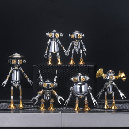 1 Piece Blind Box DIY Mini 3d Metal White Collar Mecha Model Office Series Building Kit