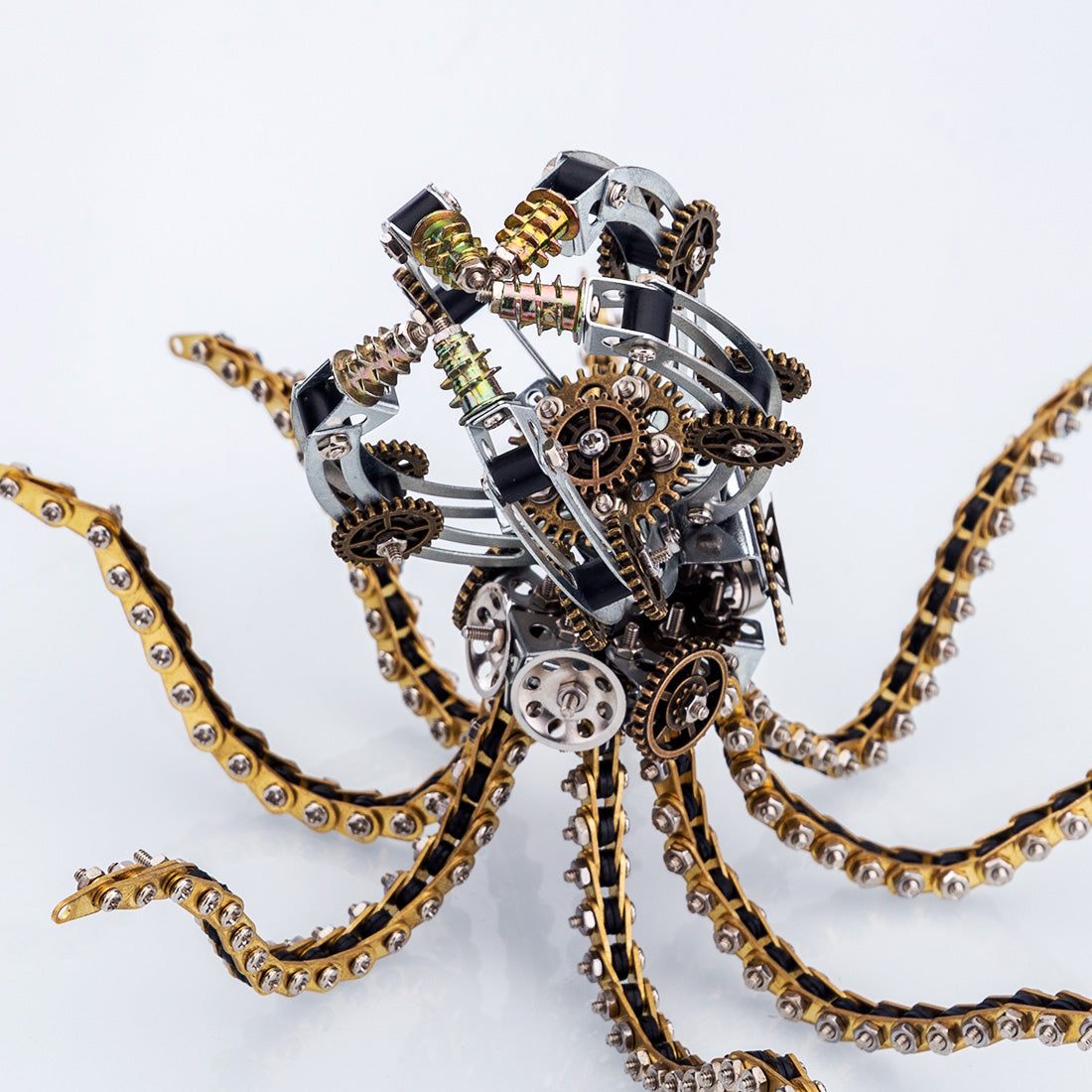1060 قطعة من مجموعات نماذج الأخطبوط الميكانيكية Steampunk DIY مع مكبر صوت