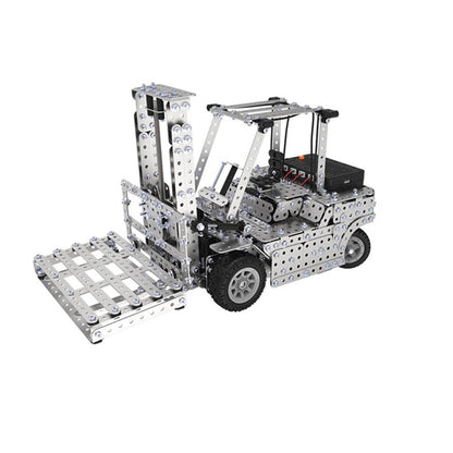 1400Pcs 2.4G Assembly Remote Control Metal Forklift Mechanical Scew Model Building Kit Puzzle
