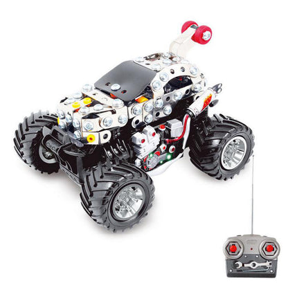 170Pcs+ DIY Metal Remote Control Dancing Car Puzzle Model Kit