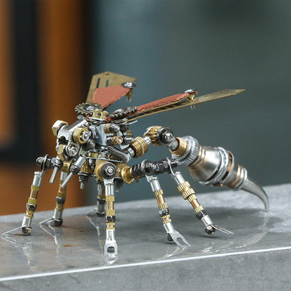 295Pcs Assembly Metal Mechanical 3D Wasp Insect Puzzle Model Adult