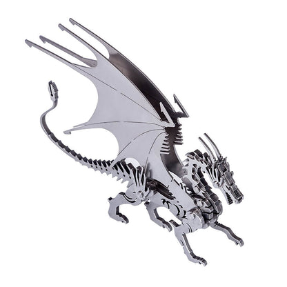 2pcs 3D Ice Dragon Flying Dragon DIY Assembled Metal Model Puzzle Toys