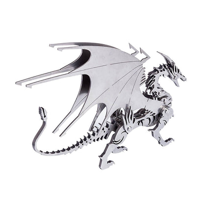 2pcs 3D Ice Dragon Flying Dragon DIY Assembled Metal Model Puzzle Toys