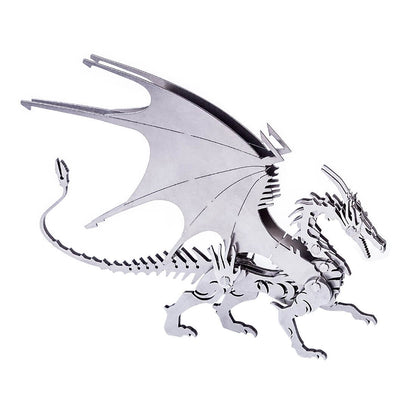 2pcs 3D Ice Dragon Flying Dragon DIY Assembled Metal Model Puzzle Toys