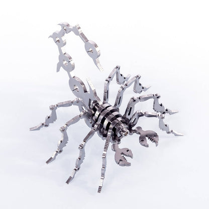 2pcs Little Scorpion & Spider King DIY Stainless Steel Metal Puzzle Model