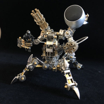 313Pcs Assembly 3D Puzzle Model Magnetic Chaser Hunter Mecha Model Bluetooth Speakers