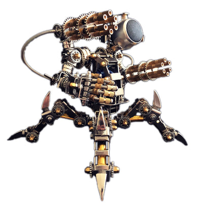 313Pcs Assembly 3D Puzzle Model Magnetic Chaser Hunter Mecha Model Bluetooth Speakers