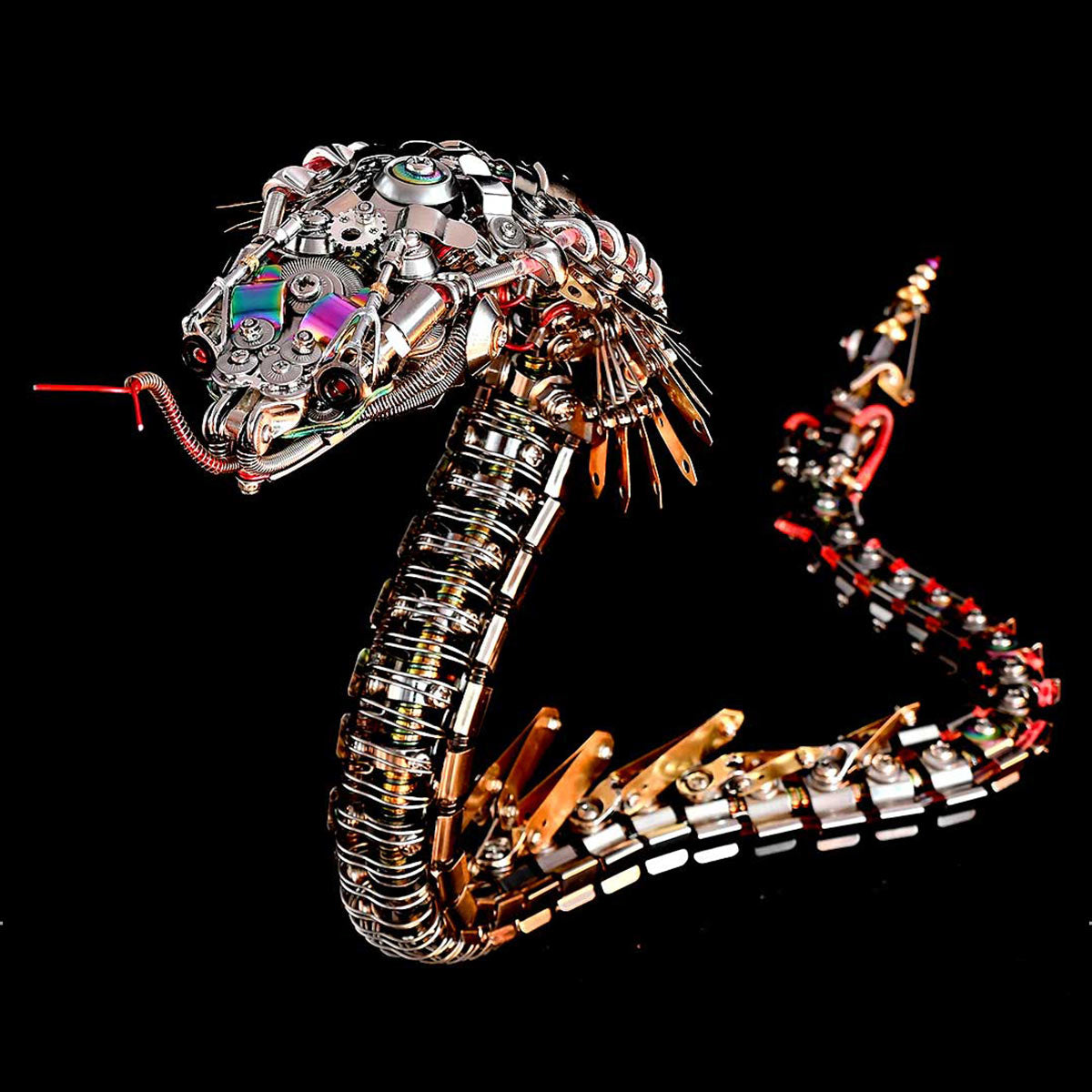 مجموعة نموذج ثعبان ميكانيكي معدني ثلاثي الأبعاد من Legendary Serpent، 500 قطعة، متوفرة للطلب المسبق