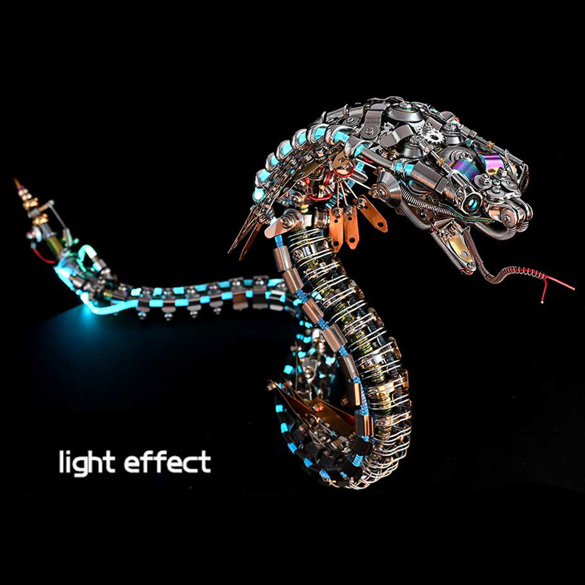 مجموعة نموذج ثعبان ميكانيكي معدني ثلاثي الأبعاد من Legendary Serpent، 500 قطعة، متوفرة للطلب المسبق