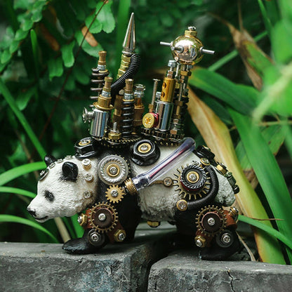 3Pcs Set DIY Metal Assembly Panda Series Model Kit for Home Collection Decor