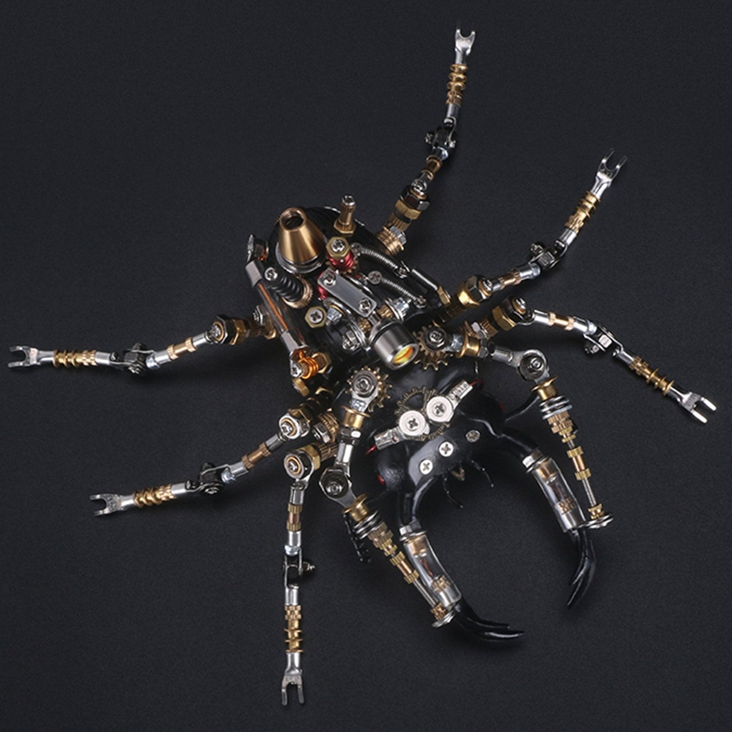 406Pcs Metal Assembly 3D Lucanidae Stag Beetle Insect Mechanical Model