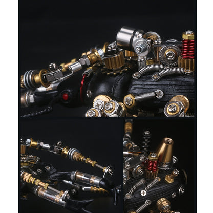 406Pcs Metal Assembly 3D Lucanidae Stag Beetle Insect Mechanical Model