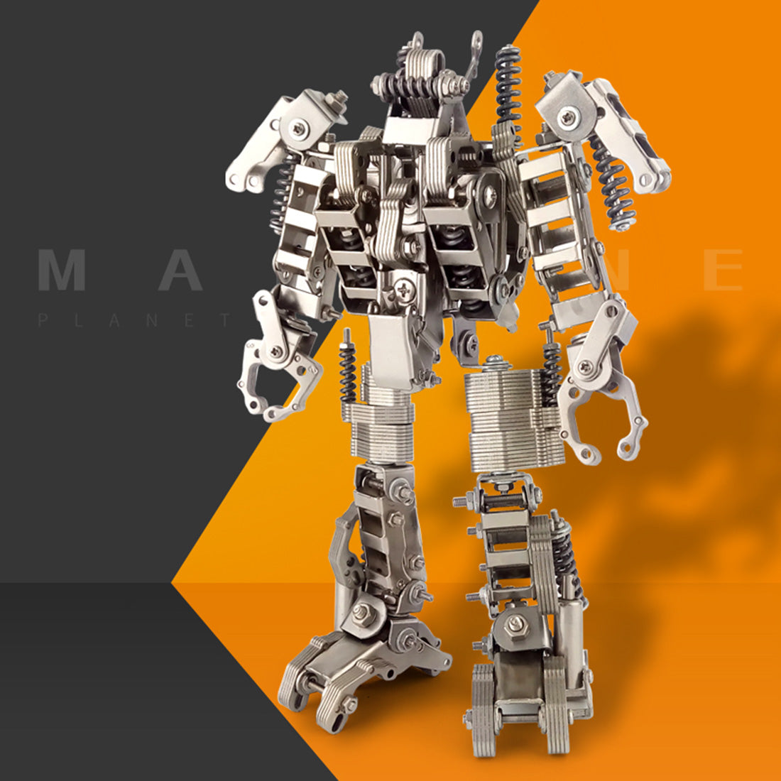 415Pcs 2in1 Metal Deformable Lion Mecha Puzzle Assembly Model Building Kit Age 14+