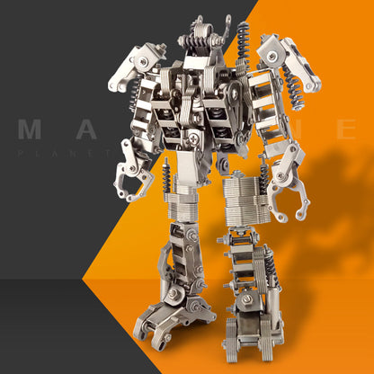 415Pcs 2in1 Metal Deformable Lion Mecha Puzzle Assembly Model Building Kit Age 14+